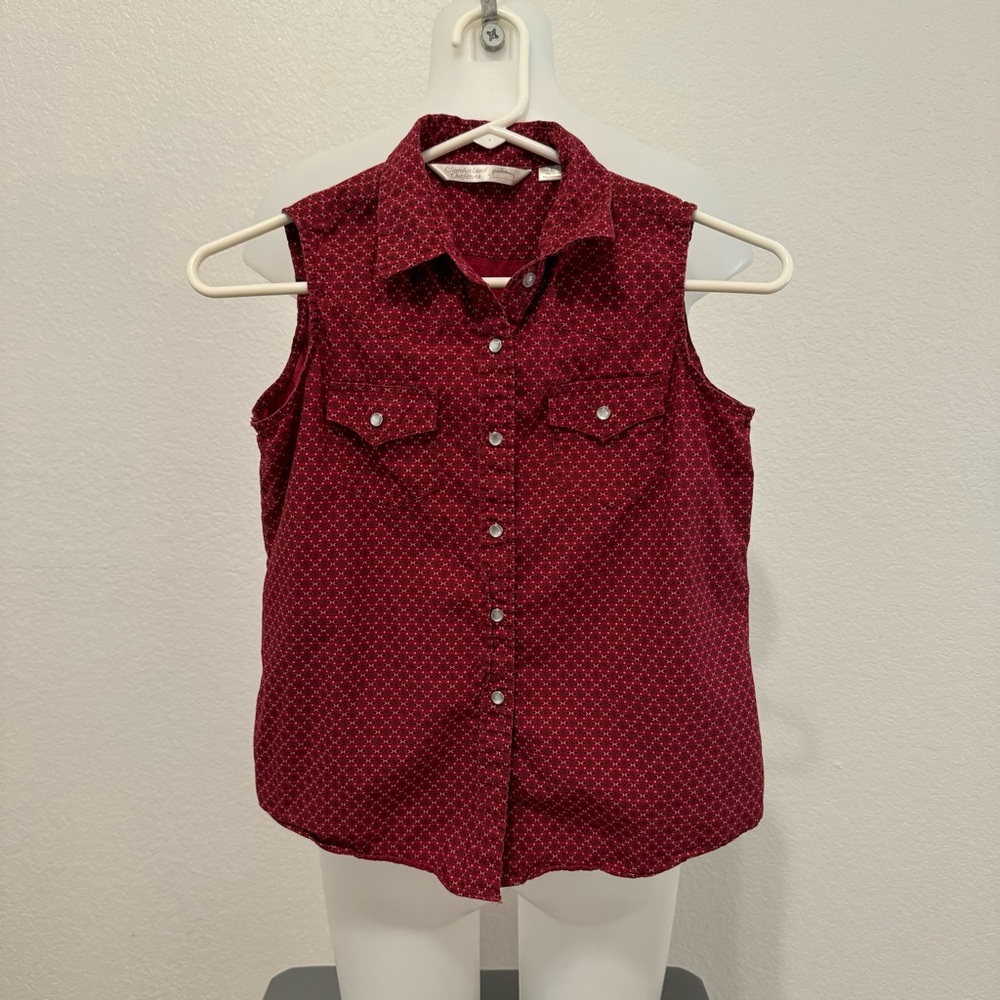 Cumberland Outfitters button down collared tank top size 11/12 girls